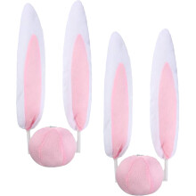 2 Sets Kreativer Hase-Ohr-Auto- , Neujahrs-Geschenk