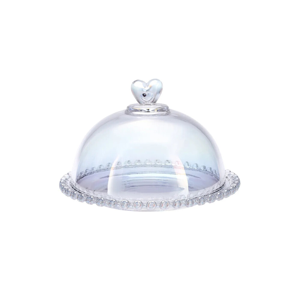 Karaca Rory Glass Cake Dome, 19cm, Clear-image-OPC-PJV6CCK-NEW
