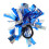 Blaues Silbernes Pompons Armband Für Cheerleading Party 1
