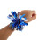 Blaues Silbernes Pompons Armband Für Cheerleading Party 7
