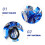 Blaues Silbernes Pompons Armband Für Cheerleading Party 8