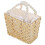 Raindrops Gewebter Aufbewahrungskorb Beige 1 Set 10