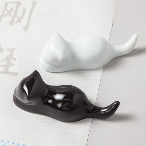 4Stück Keramik Essstäbchenhalter Japanisch 1