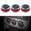 Car Air Conditioning Control Panel Rot 3St Aluminiumlegierung 11