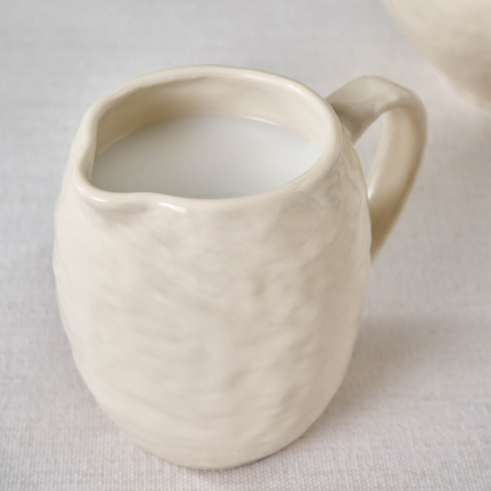 Karaca Nebula Stoneware Milk Jug, 300ml, Beige-image-OPC-PJVJCPN-NEW
