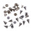 100Ensemble Studs Cônes Méta Café À Vis Pour Accessoires Vêtements 1