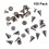 100Ensemble Studs Cônes Méta Café À Vis Pour Accessoires Vêtements 7
