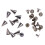 100Ensemble Studs Cônes Méta Café À Vis Pour Accessoires Vêtements 9