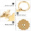 4Stk Einloch Ringgriff Blumenform Tee Büro Messing 7