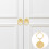 4Stk Einloch Ringgriff Blumenform Tee Büro Messing 2