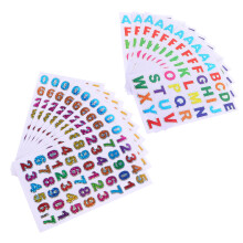 Masteelf 80 Blatt Farbige Aufkleber Selbstklebende Glitzerbuchstaben
