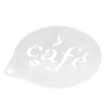Coffee Decorating Schablone Latte Cappuccino Acryl Buchstaben