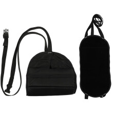 Travel Fußstütze Schwarz Aus Oxfordstoff 2