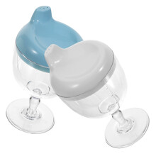 2 Kleine Wijn Sippy Cup Baby Leerflesje Pocul Drinkbeker