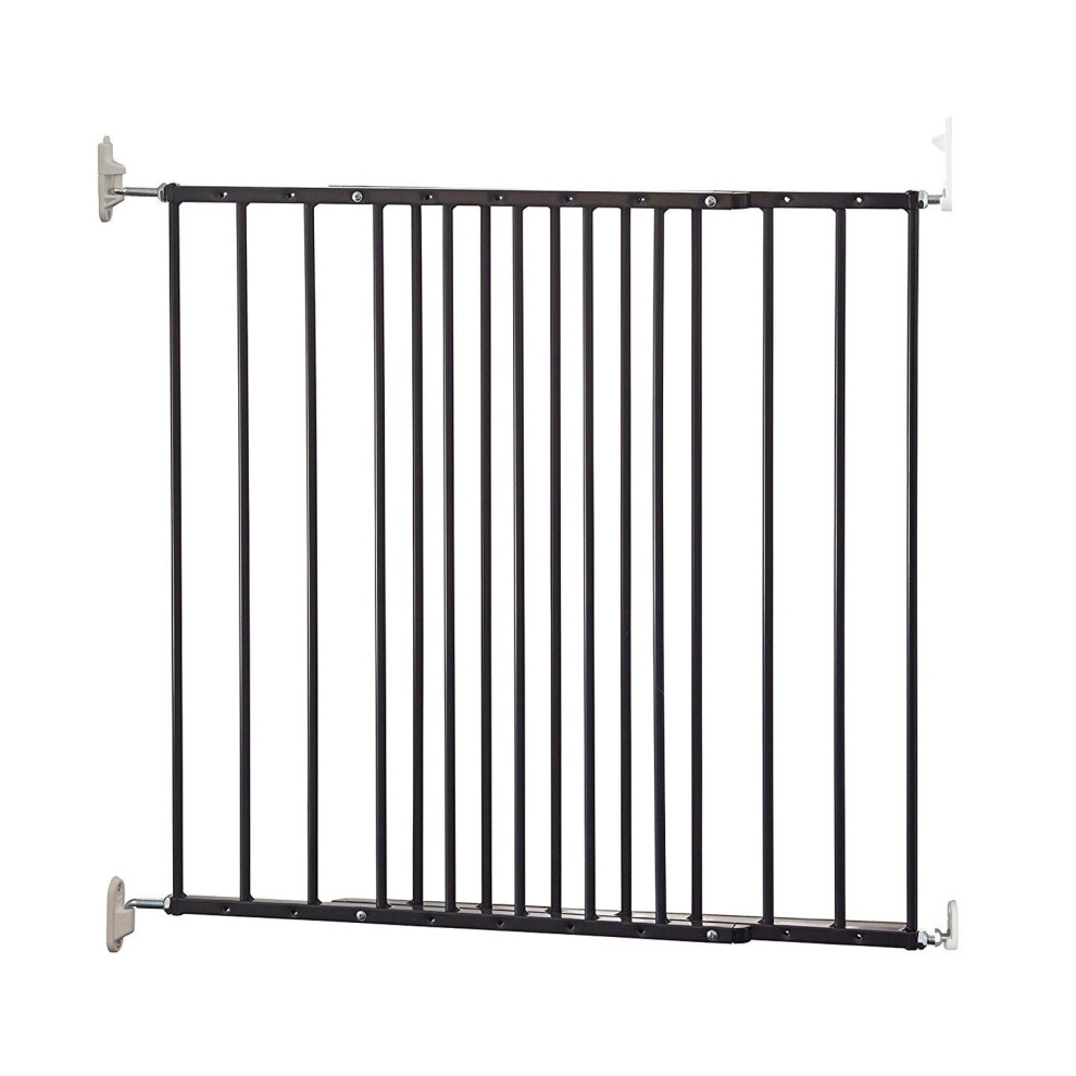 Safetots (Black) Extending Metal Gate 62.5Cm-106.8Cm