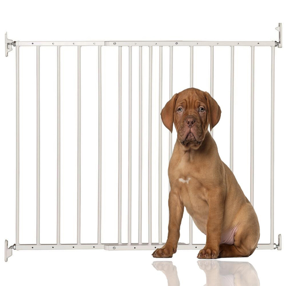 Safetots (Slate 81.4Cm - 89Cm) Extra Tall Pressure Fit Gate Grey