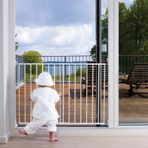 Safetots (White) Safetots Extending Metal Gate 62.5cm-106.8cm 2