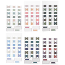 6 Blatt Und Laschen Haftmarkierer Monatlicher Index 2,50x1,60x0,10 Cm