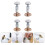 4 Stuks Bedframe Accessoire Meubel Schroef Plastic Wit 4