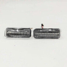 (Dynamic signal, Clear shell) 1 Pair LED Dynamic Turn Signal Light Side Fender Marker Sequential Blinker For Opel Omega B Stufenheck Caravan 1994-2003