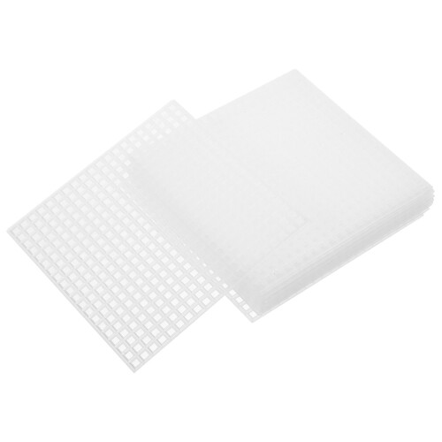 10Stk Garn Netzplatten Kunststoff Gewebte Mesh Pads Diy