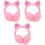 3Stk Katzenohr Plüsch Ohrenschützer Kinder Ohrenwärmer 3