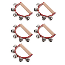5Stück Weihnachts Schlitten Glöckchen Handhaltung Rot