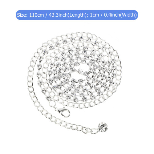 Women's Bikini Accessoire Hüftkette Chic Metall Weiß 1