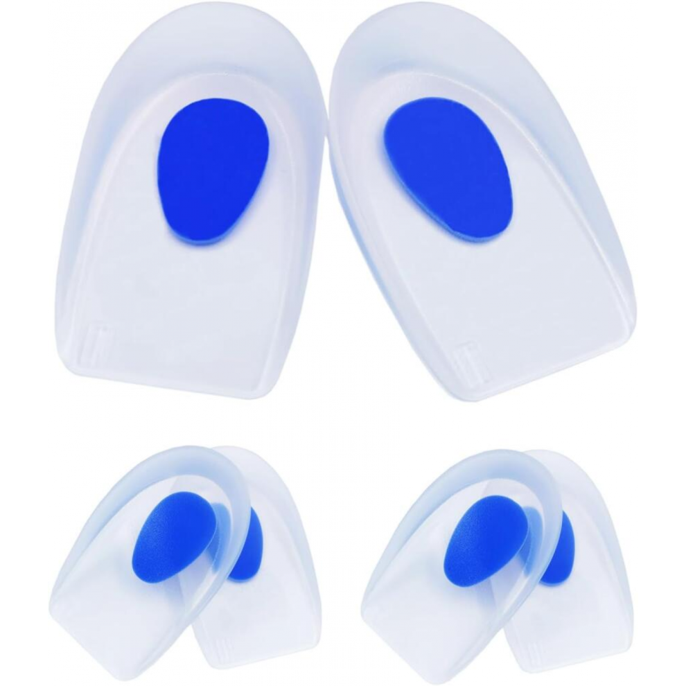 Calcaneal Heel Spur 4 Pieces - Orthopedic Silicone Gel Heel Insole - Achilles Tendon Tendonitis Orthosis For Women And Men