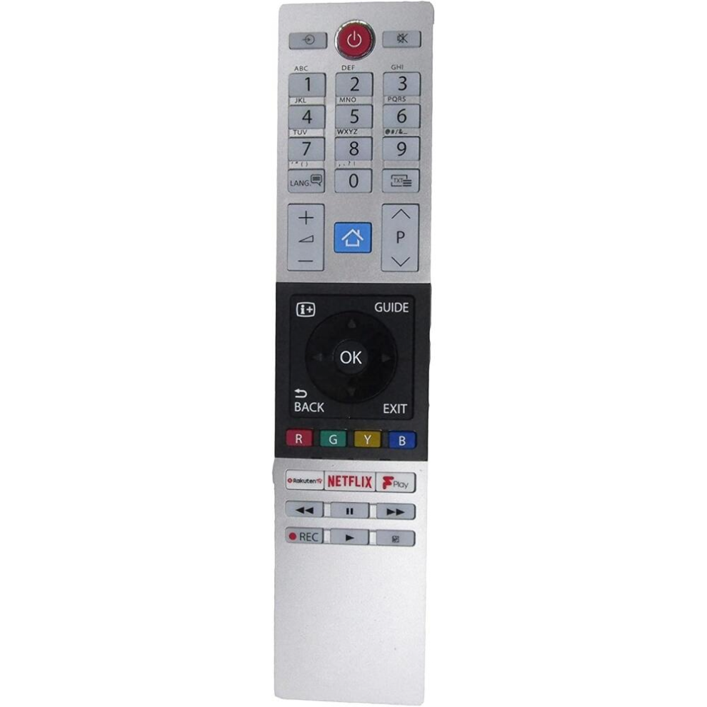 Ct-8541 Compatible With Toshiba Smart Television Plastic Remote Control Tv Replacement Remote 6485316503997