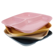 4Stk Pp Geschirr Speiseteller Dessertteller Geteilter Tablett