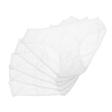 5Pz Slip Uomo Monouso Tessuto Traspirante Bianco Confortevole
