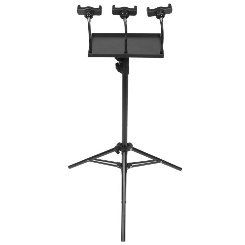 1Ensemble Trépied Support Projecteur Portable Multi-Usage Noir Stable