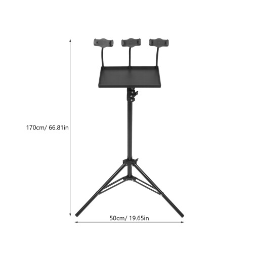 1Ensemble Trépied Support Projecteur Portable Multi-Usage Noir Stable 1