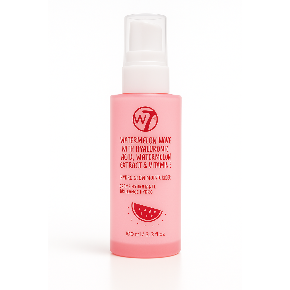 W7 Cream Hydro Face Glow Moisturiser Watermelon Extract Hyaluronic Acid 60Ml