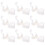 Water Pipe Hanger Plastic Tube Socket White 20pcs 3