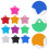 10St Pentagram Pet Tag Aluminiumoxid Blank 8