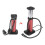 1Set Multi Inflator Voetpomp Voor Motor Bal Rood Metaal 10