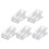 30Pcs Acrylic Transparent Name Badge Holders Spring Loaded Clips 1