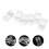 30Pcs Acrylic Transparent Name Badge Holders Spring Loaded Clips 8