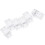 30Pcs Acrylic Transparent Name Badge Holders Spring Loaded Clips 3