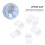 30Pcs Acrylic Transparent Name Badge Holders Spring Loaded Clips 11