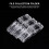 30Pcs Acrylic Transparent Name Badge Holders Spring Loaded Clips 4