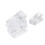30Pcs Acrylic Transparent Name Badge Holders Spring Loaded Clips 9