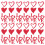 100Pièces Confettis Papier Rouge Pour Mariage 9