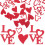 100Pièces Confettis Papier Rouge Pour Mariage 7