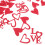 100Pièces Confettis Papier Rouge Pour Mariage 6