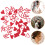 100Pièces Confettis Papier Rouge Pour Mariage 5