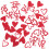 100Pièces Confettis Papier Rouge Pour Mariage 11