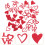 100Pièces Confettis Papier Rouge Pour Mariage 3